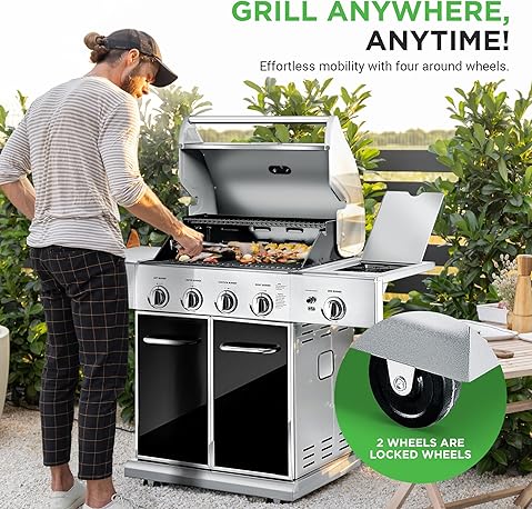best outdoor gas bbq grill NutriChef